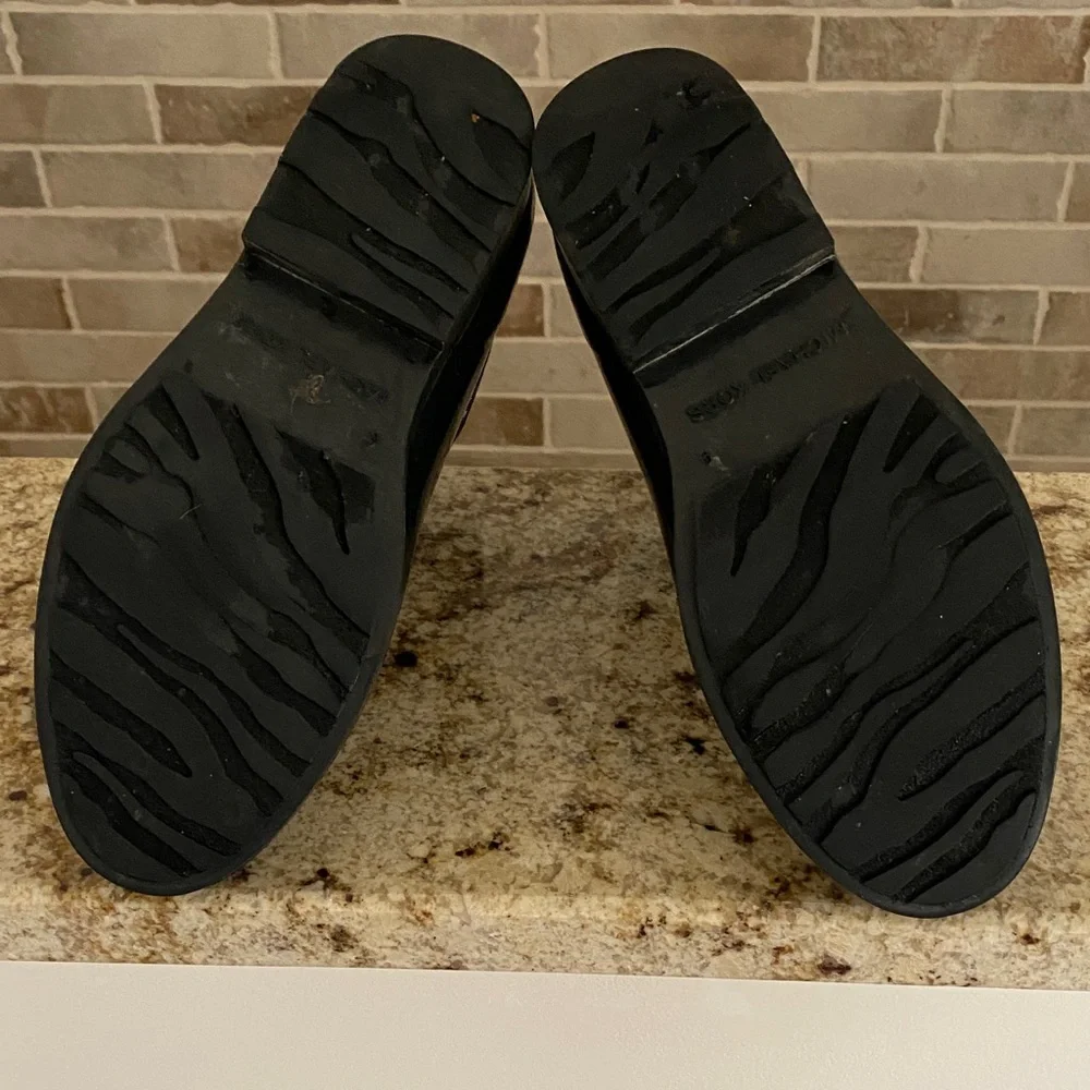 Michael Kors Black Gloss Chelsea Rain Ankle Boots